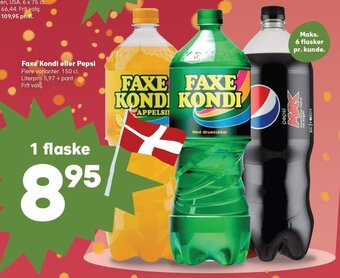 SuperBrugsen Faxe Kondi eller Pepsi tilbud
