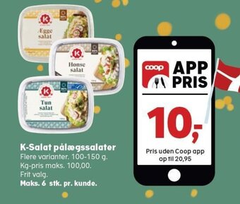 SuperBrugsen K-Salat pålægssalater tilbud