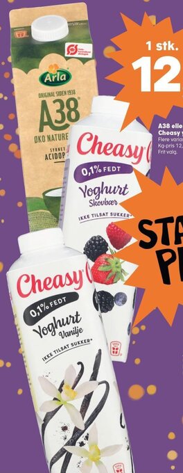 SuperBrugsen A38 eller Cheasy yoghurt tilbud