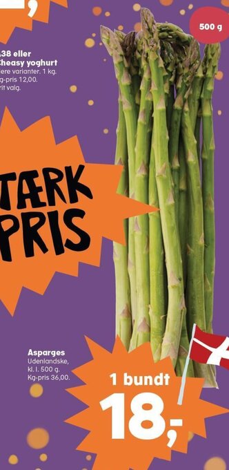 SuperBrugsen Asparges tilbud