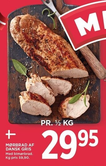 MENY Mørbrad af dansk gris tilbud