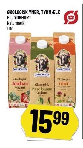 Løvbjerg Økologisk ymer, tykmælk el. yoghurt tilbud