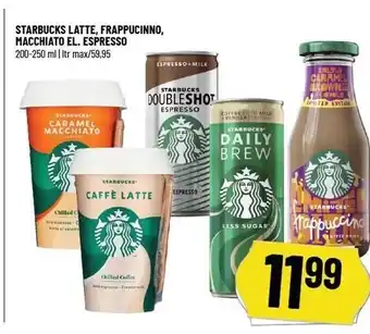 Løvbjerg Starbucks latte, prappucinno, macchiato el. espresso tilbud