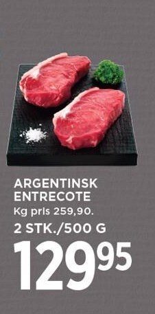 MENY Argentinsk entrecote tilbud
