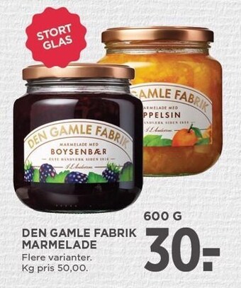 MENY Den gamle fabrik marmelade tilbud