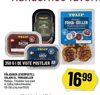 Løvbjerg Pålækker leverpostej, salami el. frikadeller tilbud