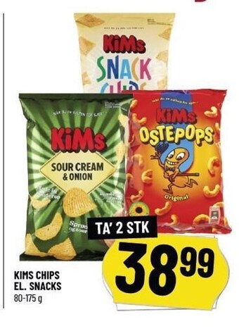 Løvbjerg Kims chips el. snacks tilbud