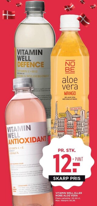 MENY Vitamin well eller nobe aloe vera tilbud
