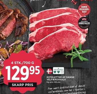 Koteletter af dansk velfærdskalv