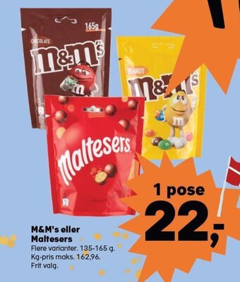 SuperBrugsen M&M's eller Maltesers tilbud