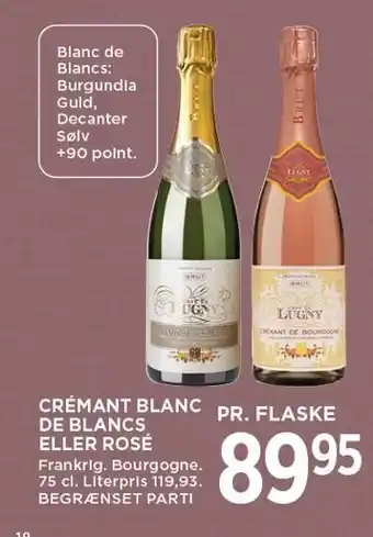 MENY Crëmant blanc de blancs eller rosé tilbud