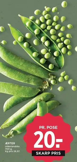MENY Ærter tilbud