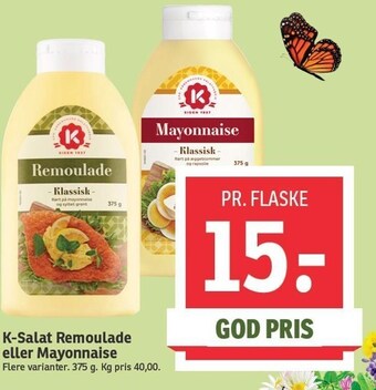 SPAR K-salat remoulade eller mayonnaise tilbud