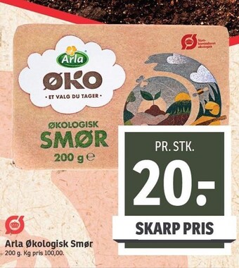 SPAR Arla økologisk smør tilbud