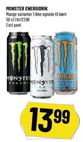 Løvbjerg Monster energidrik tilbud