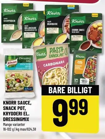 Løvbjerg Knorr sauce, snack pot, krydderi el. dressingmix tilbud