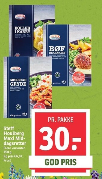 SPAR Steff houlberg maxi middagsretter tilbud