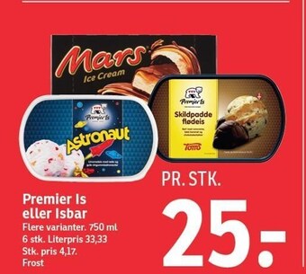 Premier is eller isbar