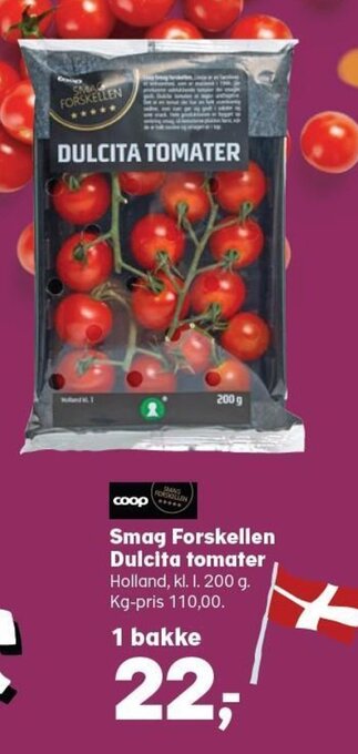 SuperBrugsen Smag Forskellen Dulcita tomater tilbud