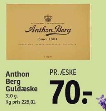 SPAR Anthon berg guldæske tilbud