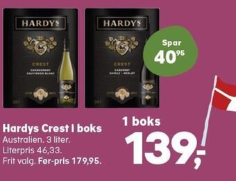SuperBrugsen Hardys Crest i boks tilbud