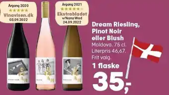 SuperBrugsen Dream Riesling, Pinot Noir eller Blush tilbud