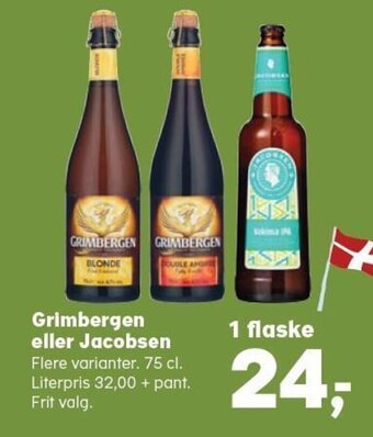 SuperBrugsen Grimbergen eller Jacobsen tilbud