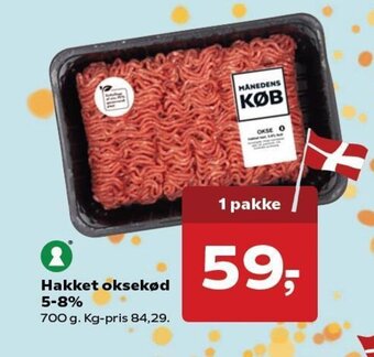 SuperBrugsen Hakket oksekød 5-8% tilbud