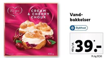 Lidl Vandbakkelser tilbud