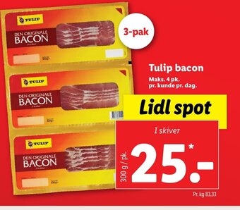Lidl Tulip bacon tilbud