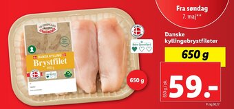 Lidl Danske kyllingebrystfileter tilbud