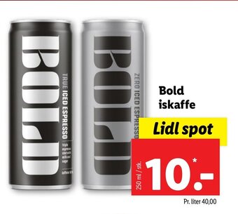 Lidl Bold iskaffe tilbud