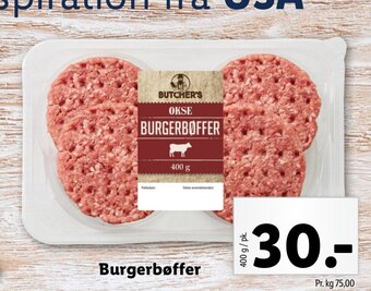 Lidl Burgerbøffer tilbud