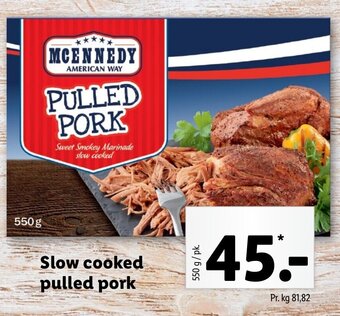 Lidl Slow cooked pulled pork tilbud