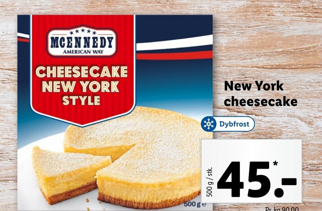 New York cheesecake tilbud hos Lidl