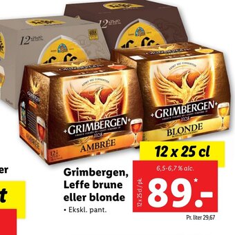 Lidl Grimbergen, Leffe brune eller blonde tilbud