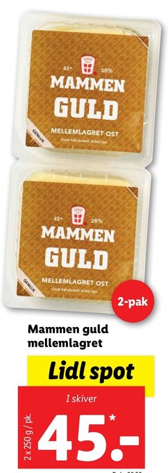 Lidl Mammen guld mellemlagret tilbud