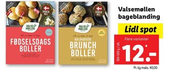 Lidl Valsemøllen bageblanding tilbud