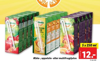 Lidl Æble-, appelsin- eller multifrugtjuice tilbud