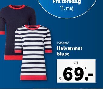 Lidl Halværmet bluse tilbud