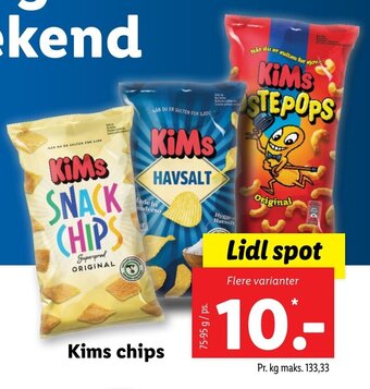 Lidl Kims chips tilbud