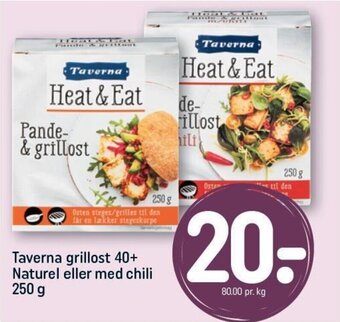Taverna grillost 40+ Naturel eller med chili 250 g