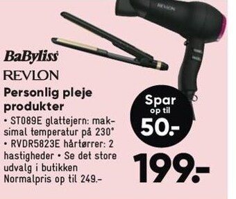 Bilka Babyliss revlon personlig pleje produkter tilbud