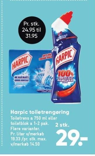 Bilka Harpic toiletrengøring tilbud