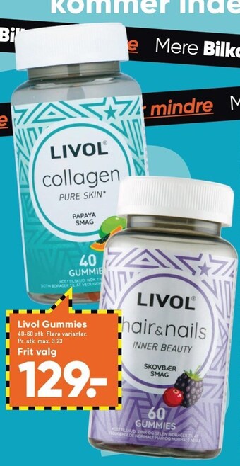 Bilka Livol gummies tilbud