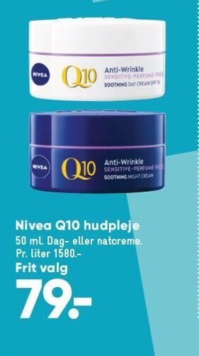 Bilka Nivea q10 hudpleje tilbud
