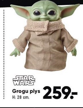 Bilka Star wars grogu plys tilbud