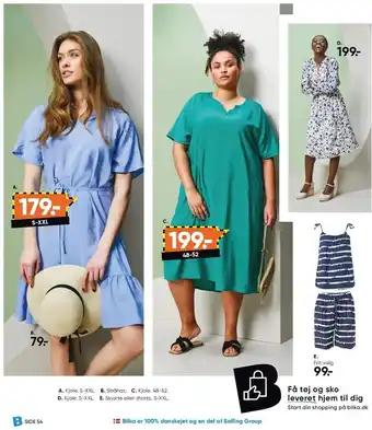 Bilka Kjole, stråhat, skjorte eller shorts til kvinder tilbud