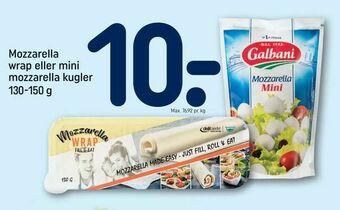 Mozzarella wrap eller mini mozzarella kugler