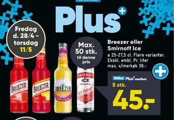 Bilka Smirnoff ice rtd tilbud